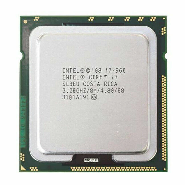 Intel Core i7-960 CPU Quad-Core 3.2 GHz 8 MB LGA 1366 SLBEU Processor - Image 1 of 1