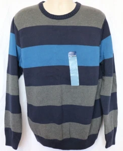 *NEW w/ tags* Men's Basic Editions Stripe Sweater, Choose Your Size and Color - Picture 1 of 17