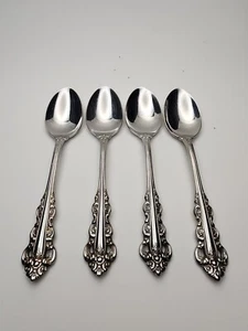 Oneida Stainless SOUTHERN BAROQUE Teaspoons Set of 4 - Picture 1 of 2
