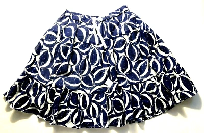 CREWCUTS J CREW ~ марлевая юбка для девочек с принтом пляжный мяч ~ синий белый новый без ценников размер 10 - Изображение 1 из 4