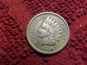 1908-S Indian head penny - ONE OF THE HARD ONES TO FIND - Picture 1 of 2