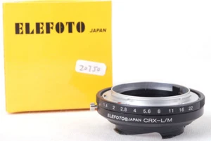NUEVO ADAPTADOR DE MONTAJE ELEFOTO@JAPÓN CRX-L/M con caja - Imagen 1 de 5