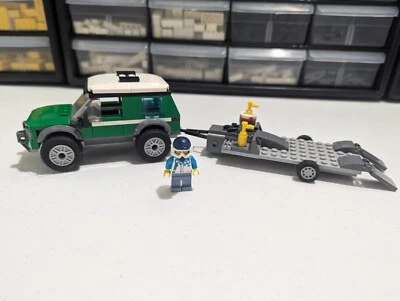 Lego City Race Buggy Transporter 60288 Partial Set With Minifig  - Image 1 of 4