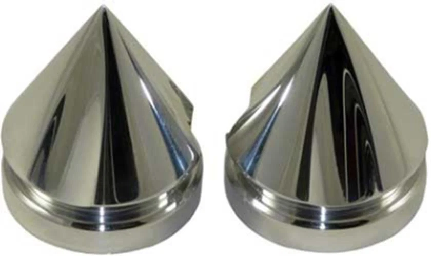 Chrome Fork Cap Set KAWASAKI SUZUKI Motorcycles Made In USA CNC Billet Aluminum - Image 1 of 1