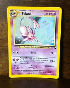 2001 Pokemon PSIANA 1/75 Holo German Espeon Neo Discovery - NM