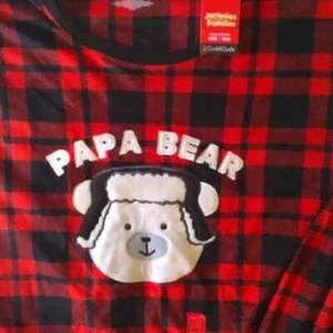 Jammies for Your Families Cuddl Duds Papa Bear Mens Pajama Set Size 4 XB NWT - Picture 1 of 5