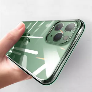 Custodia silicone trasparente cristallo trasparente per iPhone 16 15 14 13 12 Pro Max 11 XS - Foto 1 di 12