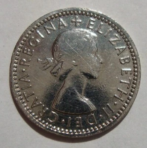 Elizabeth II Sixpence 1954 - Bild 1 von 2