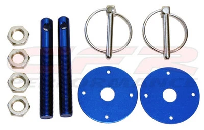Kit de pasadores de capó azul anodizado Ford estilo abatible universal ENVÍO GRATUITO  Foto 1 de 4