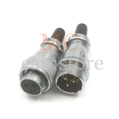WS16 10A 3pin Circular Waterproof Connector,Aviation Cable Connector Plug Socket - Image 1 of 4