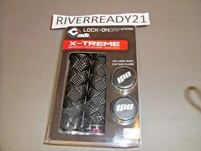 ODI Extreme X-Treme Lock on Grips atv pwc Jet-Ski Sea-Doo Wave-runner-Blaster BK - Image 1 of 2