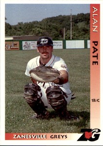 1996 Zanesville Greys Grandstand #17 Alan Pate Cordova Alabama AL Baseball Card