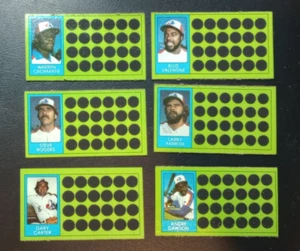 1981 Topps Scratch-off MONTREAL EXPOS Team Set 6 A Dawson GARY CARTER S Rogers - Picture 1 of 1