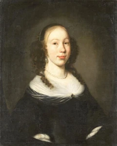 Oil painting Nicolas Maes - Portrait of a young woman beauty in ancient canvas - Picture 1 of 1