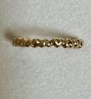 Authentic Pandora 14K Solid Gold Forever Love Ring #150160-Size (56) 7.5