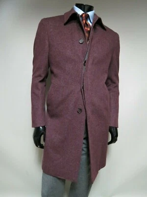 NUEVO CON ETIQUETAS Brioni Cachemira Pura Moteado Tweed Modelo - Abrigo Sporabito Toce Over 40 R Foto 1 de 4