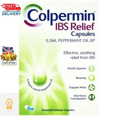 Colpermin IBS Relief Peppermint Oil Capsules Pack of 100 Capsules