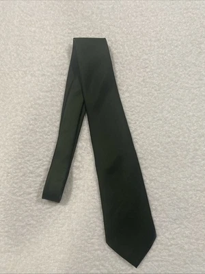 Vintage Stafford Silk Tie Solid Olive Green - Image 1 of 2