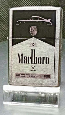 Original Zippo /  ein Zippo-Unikat mit Druck-Motiv / Marlboro Porsche - Bild 1 von 4