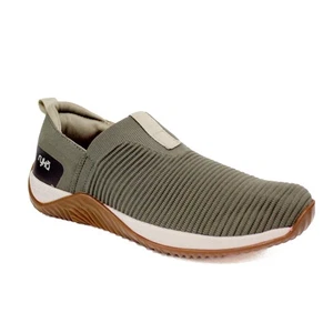Ryka Echo Knit Slip On Sneaker Olive Casual Athletic Shoes Women's Size 8 - Picture 1 of 10