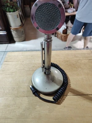 Vintage Astatic Corp. Model D-104 Chrome Lollipop Microphone on T-UG8 Stand D104 - Image 1 of 4