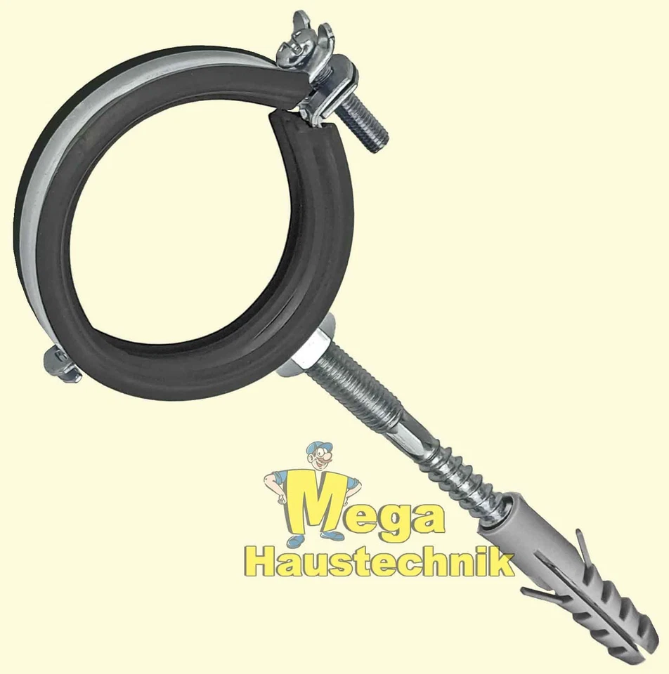 Rohrschellen Gelenkrohrschelle aus Stahl verzinkt 1-100 Stück RABATT alle Größen - Bild 1 von 1