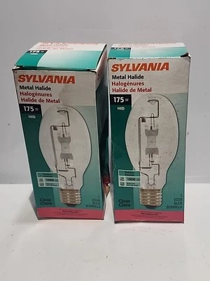 Sylvania ~ Clear, ED28, 175 Watt HID Metal Halide Metal Arc Lamp Light Bulb M57 - Image 1 of 2