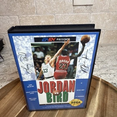 Jordan vs. Bird: Super One-On-One (Sega Genesis, 1992) Complete, Tested! - Image 1 of 4