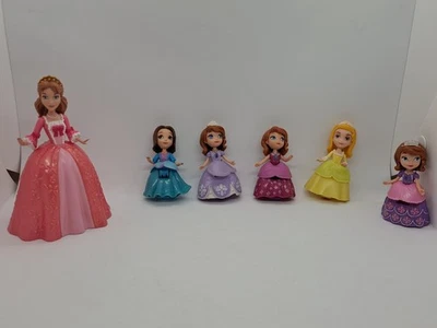 Disney Princess Sofia the First Sophia & Friends Lot 6 Figures WITH FEET - Image 1 of 4