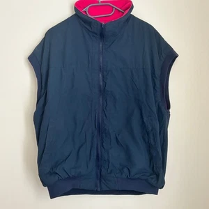 Musto Snugs Reversible Gilet UK Size Small Navy Pink Polartec Fleece Bodywarmer  - Picture 1 of 15