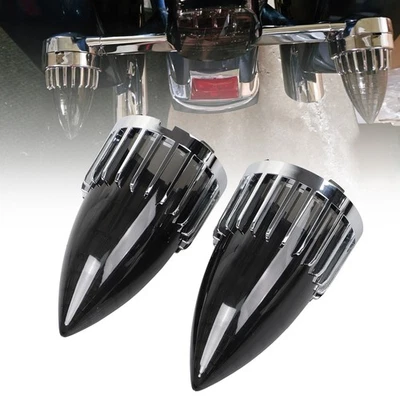 3.25" Turn Signal Smoke Lens Screw-in Fit for Harley Electra Glide Fat Boy FLSTF Foto 1 de 4