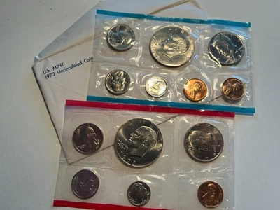 1973 Uncirculated Coin Set U.S Mint OGP Nice Christmas Gift - Image 1 of 3