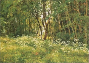 Nueva postal impresa paisaje bosque Ivan Shishkin 4x6 MR ALE - Imagen 1 de 2