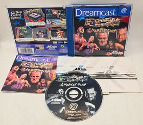 ECW Anarchy Rulez | Sega Dreamcast Game | Complete Cib | Tested Pal