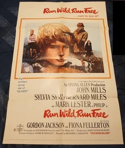 Run Wild, Run Free 1969 Vintage 1-Sheet Poster FF John Mills Sylvia Syms - Bild 1 von 3