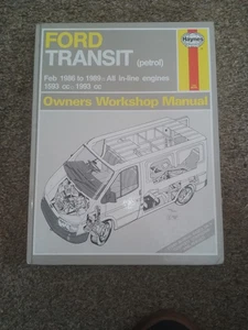 Ford Transit MK3 (Petrol) 1986-1989 Haynes Workshop Manual - Picture 1 of 3