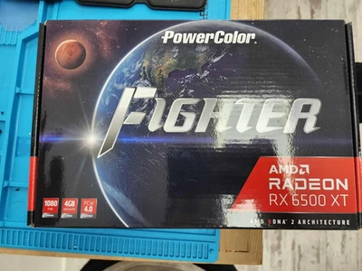 PowerColor Fighter AMD Radeon RX 6500 XT 4GB GDDR6 Graphics Card - Image 1 of 2