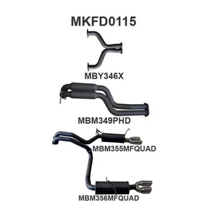 Twin 2.5" Cat Back Exhaust L&R Exit for Ford Falcon BA BF XR8 V8 5.4L Sedan - Picture 1 of 1