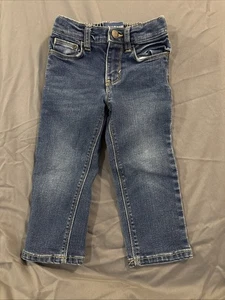 Jeans Old Navy Cintura Ajustable Recta Niños 2T | Denim Azul - Imagen 1 de 4