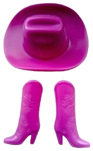 Barbie Cowboyhut und Cowboystiefel, 90er Jahre - Bild 1 von 2