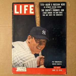 LIFE Magazine June 25, 1956 — The Remarkable Mickey Mantle Very Good Condition!! - Picture 1 of 7