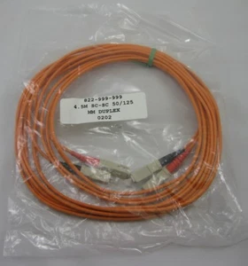 4.5M OM2 SC to SC 50/125 Multimode Duplex Fiber Optic Patch Cable 14.7' ft - Picture 1 of 3