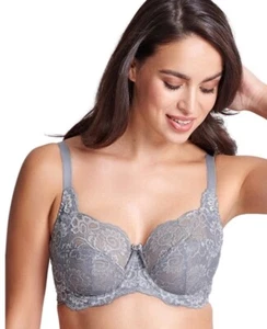 Panache Andorra Frost Grey Underwired Full Cup Bra UK 32E - Picture 1 of 3