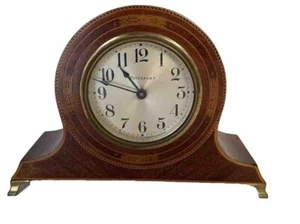 Waterbury Marquetry 8 Day Mantle Clock - Picture 1 of 12