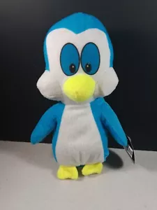 Penguin Toy Works Adorable Blue and White Plush 9" Stuffed Animal Toy Doll - Picture 1 of 4