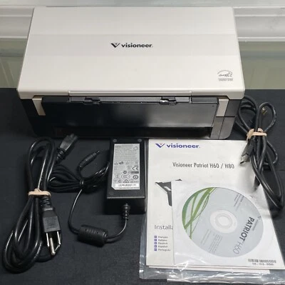 Дуплексный сканер документов Visioneer Patriot H60 с ручным управлением, но без адаптера питания - Изображение 1 из 4