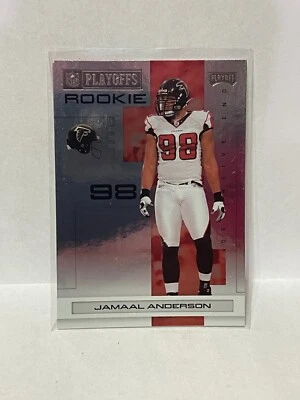 2007 Playoff NFL Playoffs Black Metalized #137 Jamaal Anderson (serial #d 02/49) - Image 1 of 2