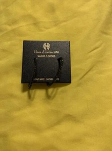 House Of Harlow Ladies Glass Stone Black Earring - Picture 1 of 5