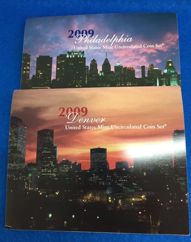 2009 U.S. Mint P + D Uncirculated 36 Coin Set *Mint Condition + COA Cover
