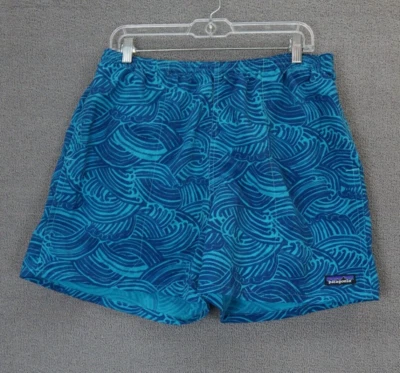 Pantalones Cortos Río PATAGONIA Azul Tribal Maya Azteca Bolsos - L Foto 1 de 4